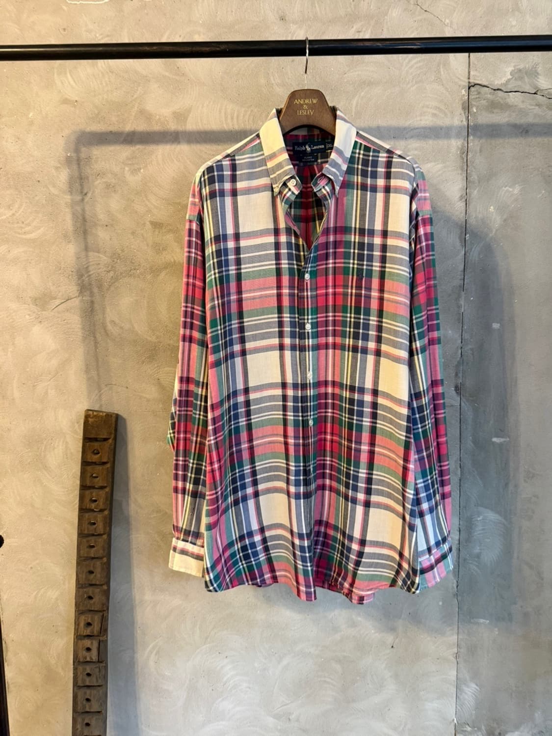 폴로 랄프로렌 마드라스 체크 셔츠 105~110 상품이미지5