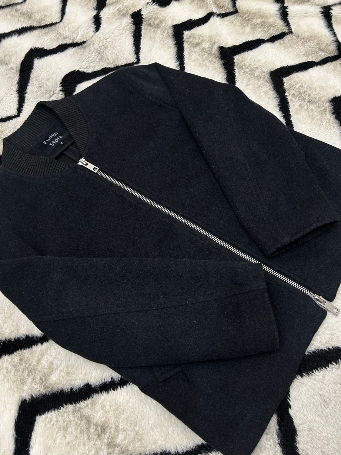 [M]라퍼지스토어 2Way 울 블루종/챠콜 상품이미지1