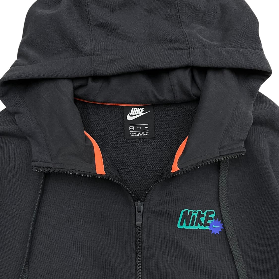 나이키 저스트두잇 백 패치 차콜 후드집업 2XL 상품이미지6