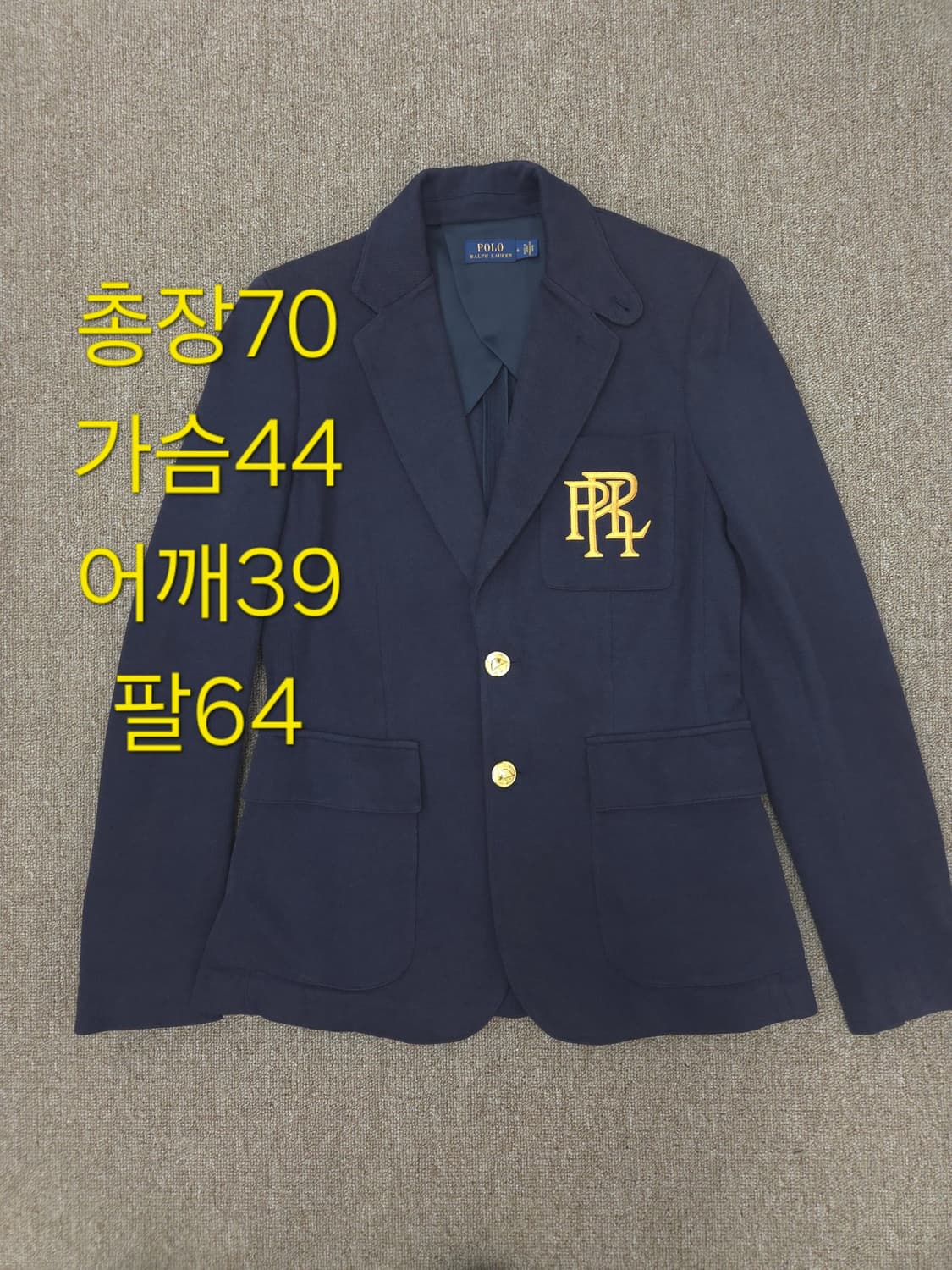 6사이즈 폴로 랄프로렌 네이비 블레이저 금장 자켓 상품이미지1