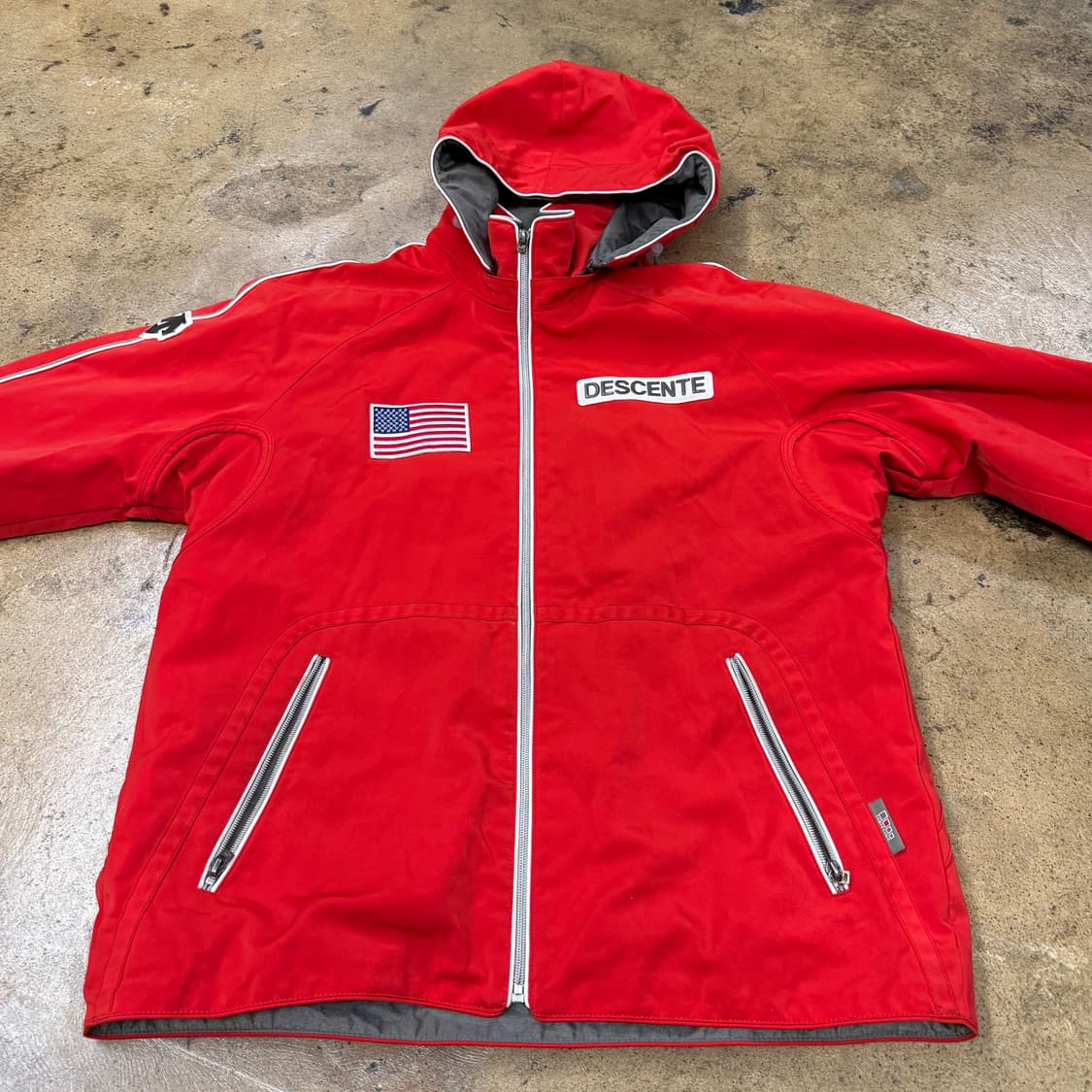 [정품/0] 데상트 스키팀 바람막이 자켓 b10 상품이미지3