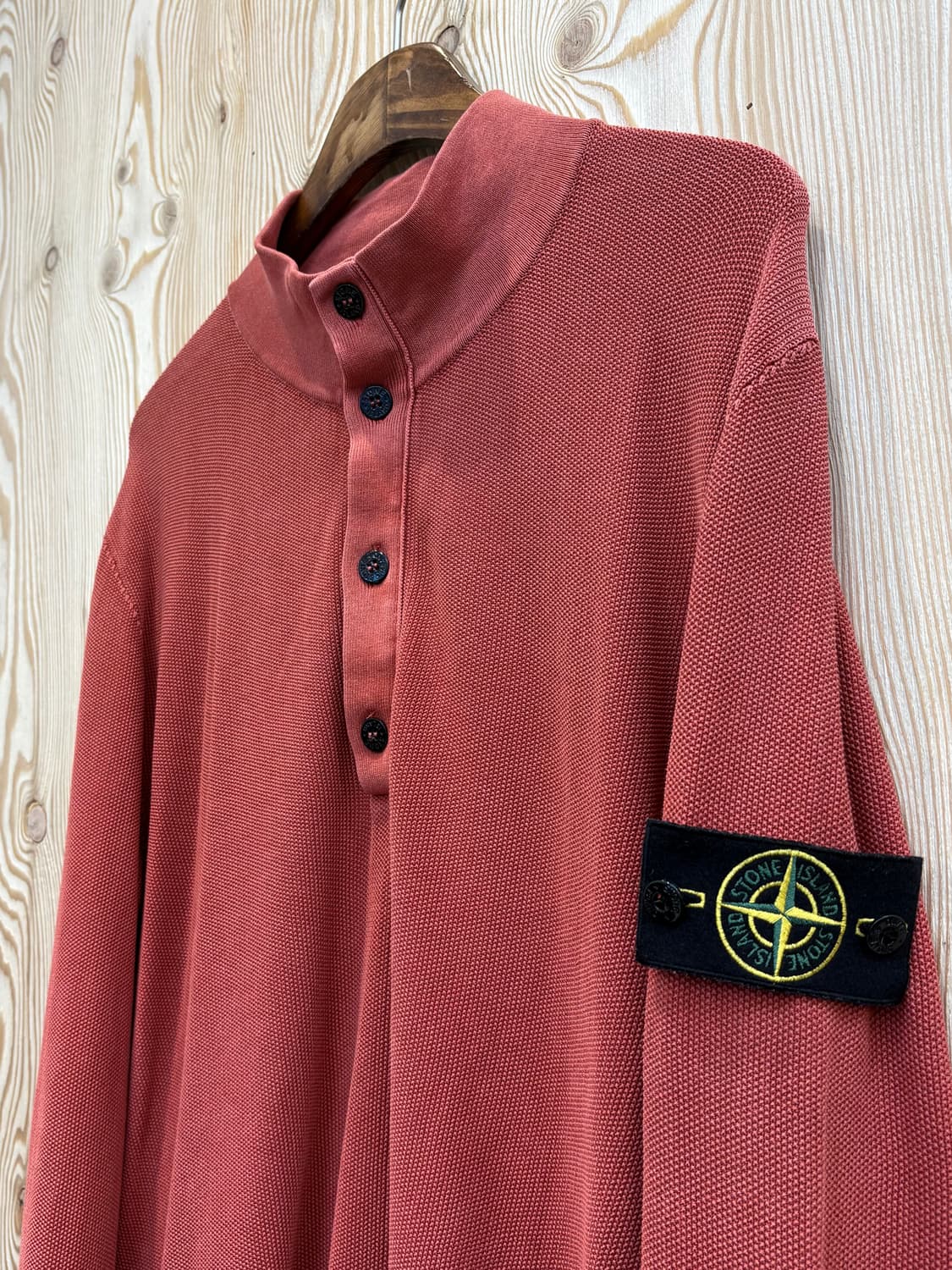 스톤아일랜드 패치 로고 하프버튼 슬리브 상품이미지5