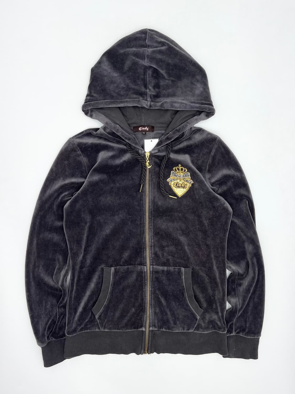 빈티지 벨벳 후드집업 상품이미지3