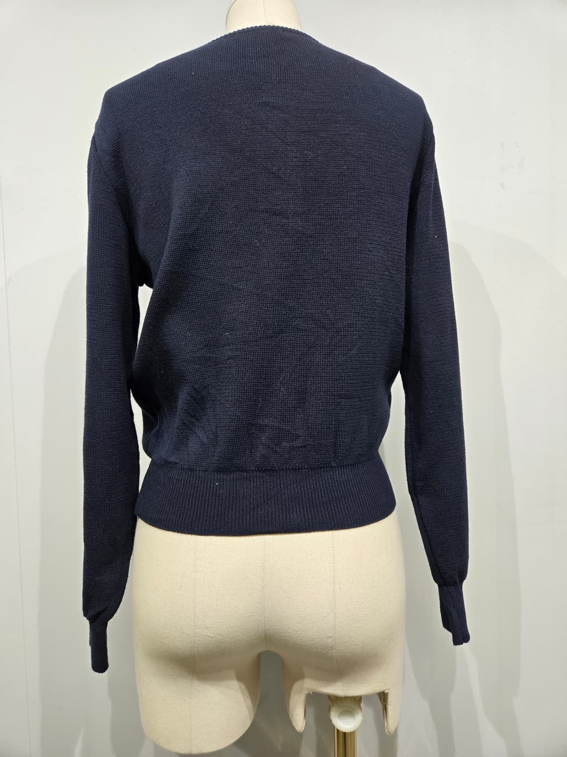 버버리 네이비 금장 로고 가디건 상품이미지2