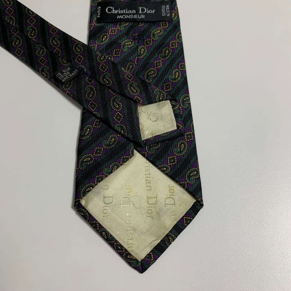 디올(Dior) 페이즐리 명품넥타이 100실크 A+등급 상품이미지6