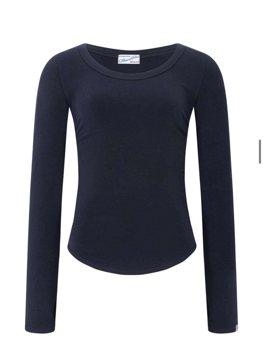 플리즈노팔로우 모모 셔링 탑 네이비 상품이미지5