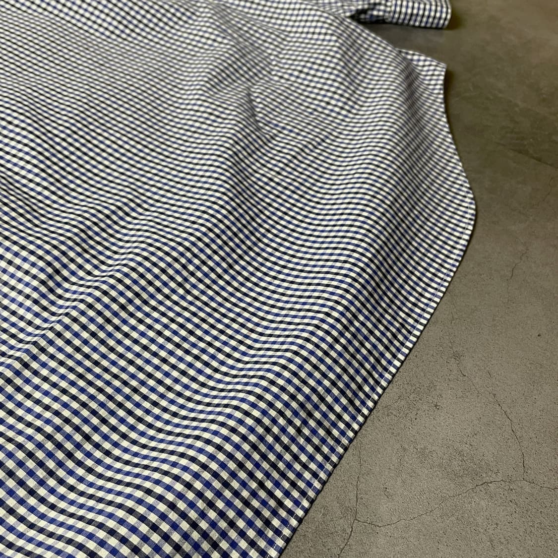 RALPH LAUREN 랄프로렌 빈티지 블루블랙 체크 코튼셔츠 상품이미지8