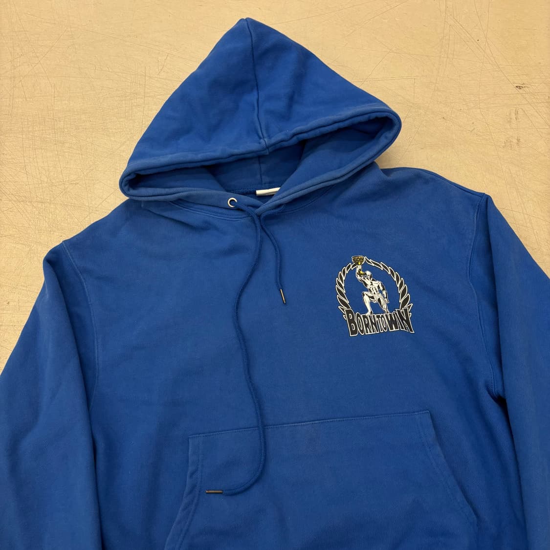 본투윈 빅로고 레이즈본 후드티 상품이미지3