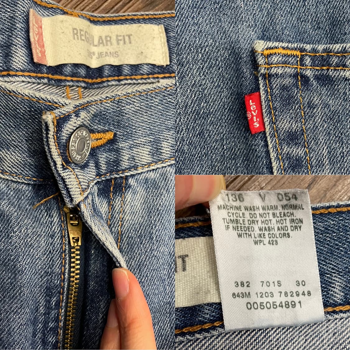 리바이스 00s USA 미국제조 505 데님 팬츠 상품이미지6