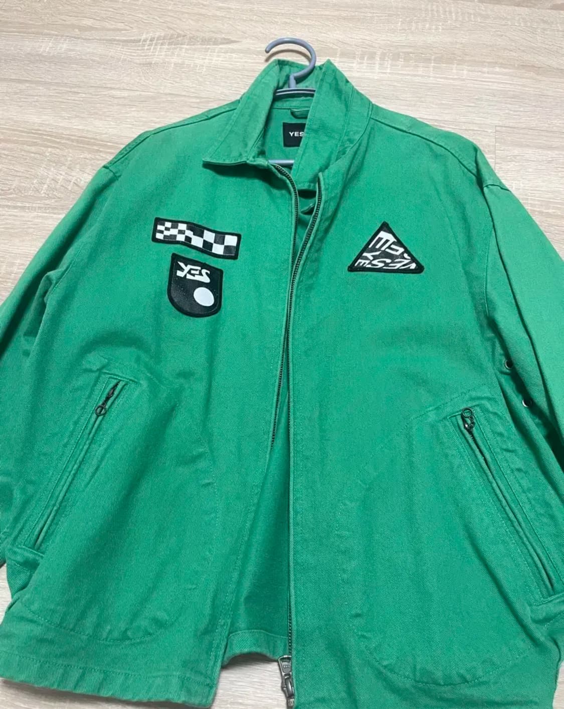 예스아이씨 워크 자켓 그린 아우터 상품이미지2