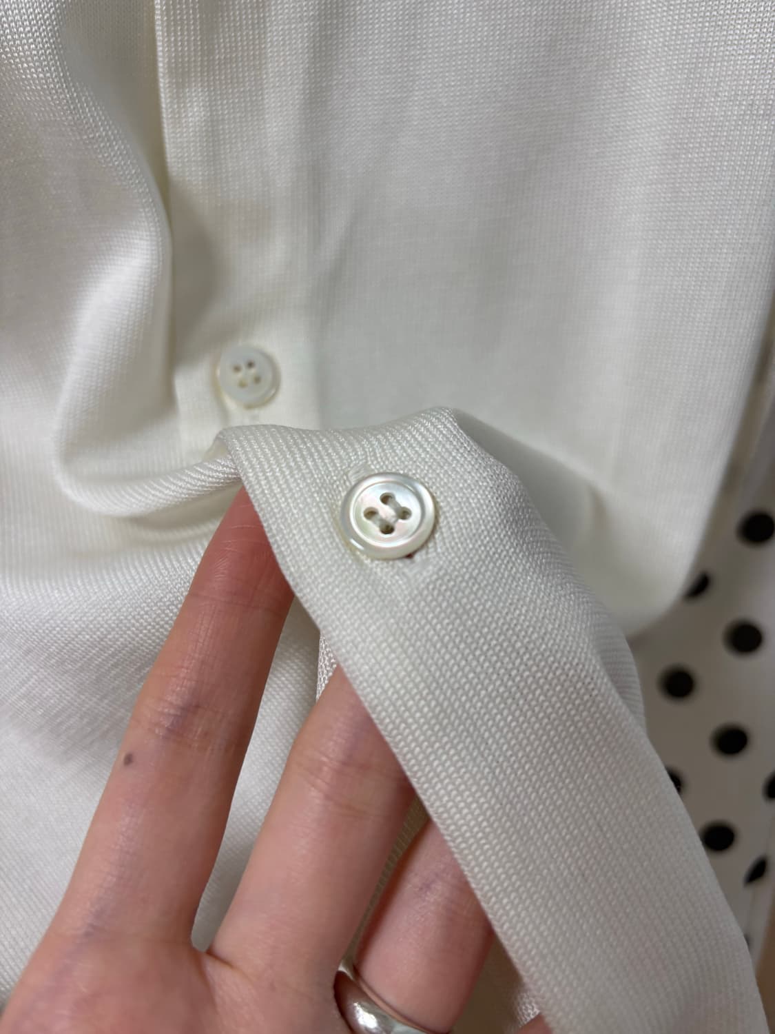 꼼데가르송 블랙 도트 가디건 상품이미지5