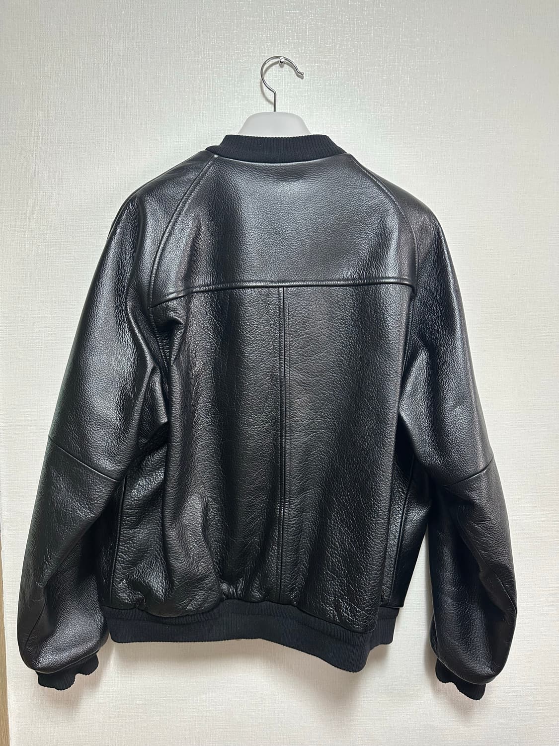 (3) 해칭룸 Leather Ma-1 Black 상품이미지4