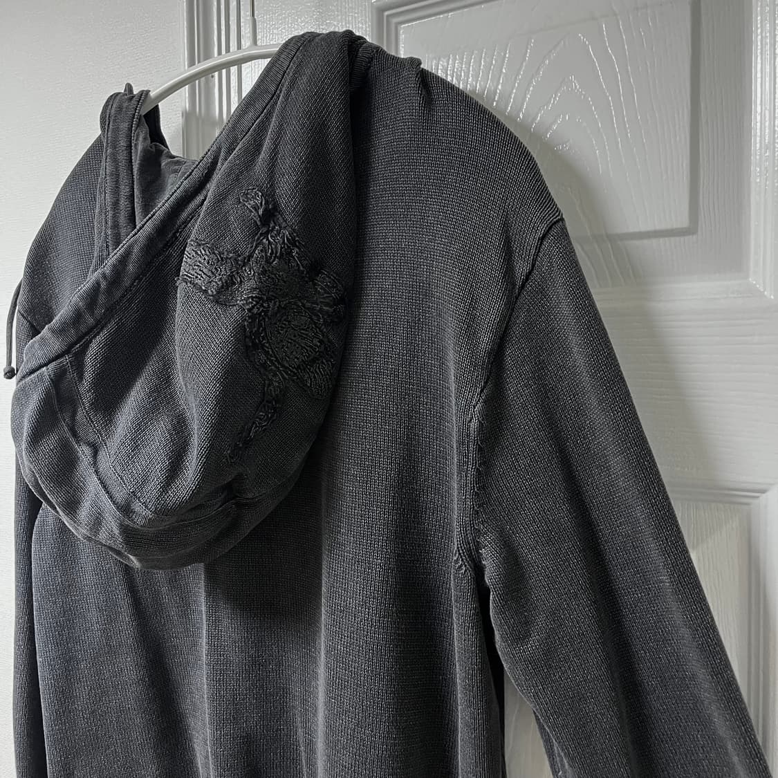 아르마니 익스체인지 롱슬리브 니트 후드 블랙 상품이미지4