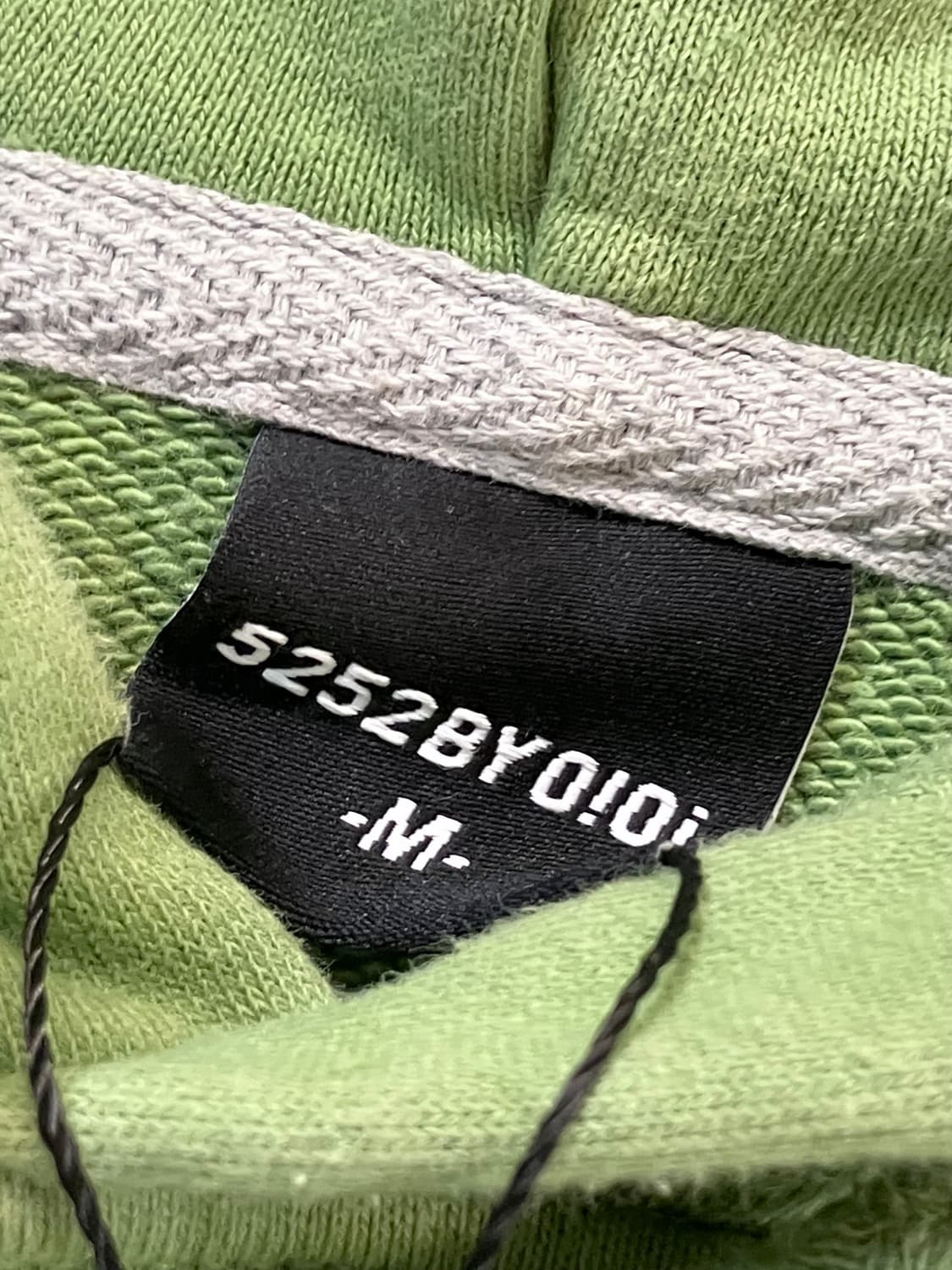 oioi 자수 로고 후드티 그린 M #csz4102 상품이미지4