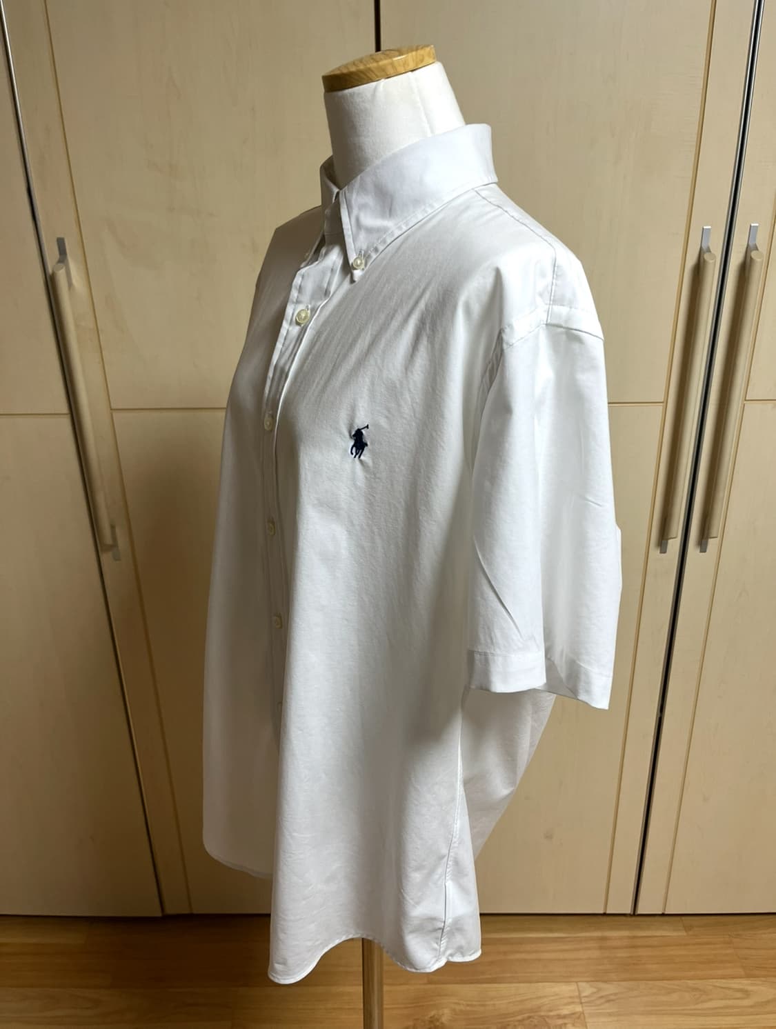 폴로 커스텀핏 숏슬리브 포플린 셔츠 화이트 L 상품이미지2