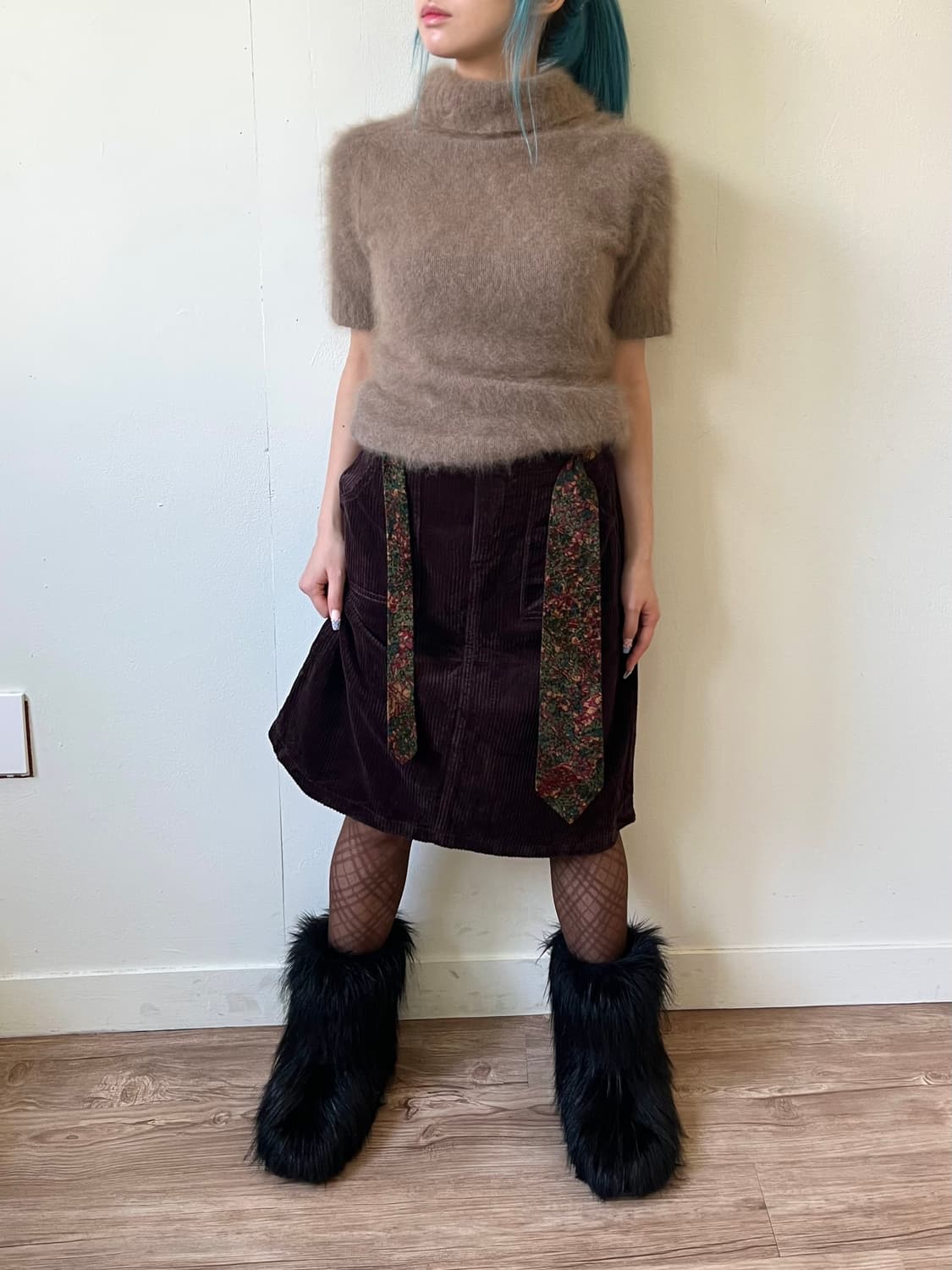 90‘s 입생로랑 플라워 타이 상품이미지9