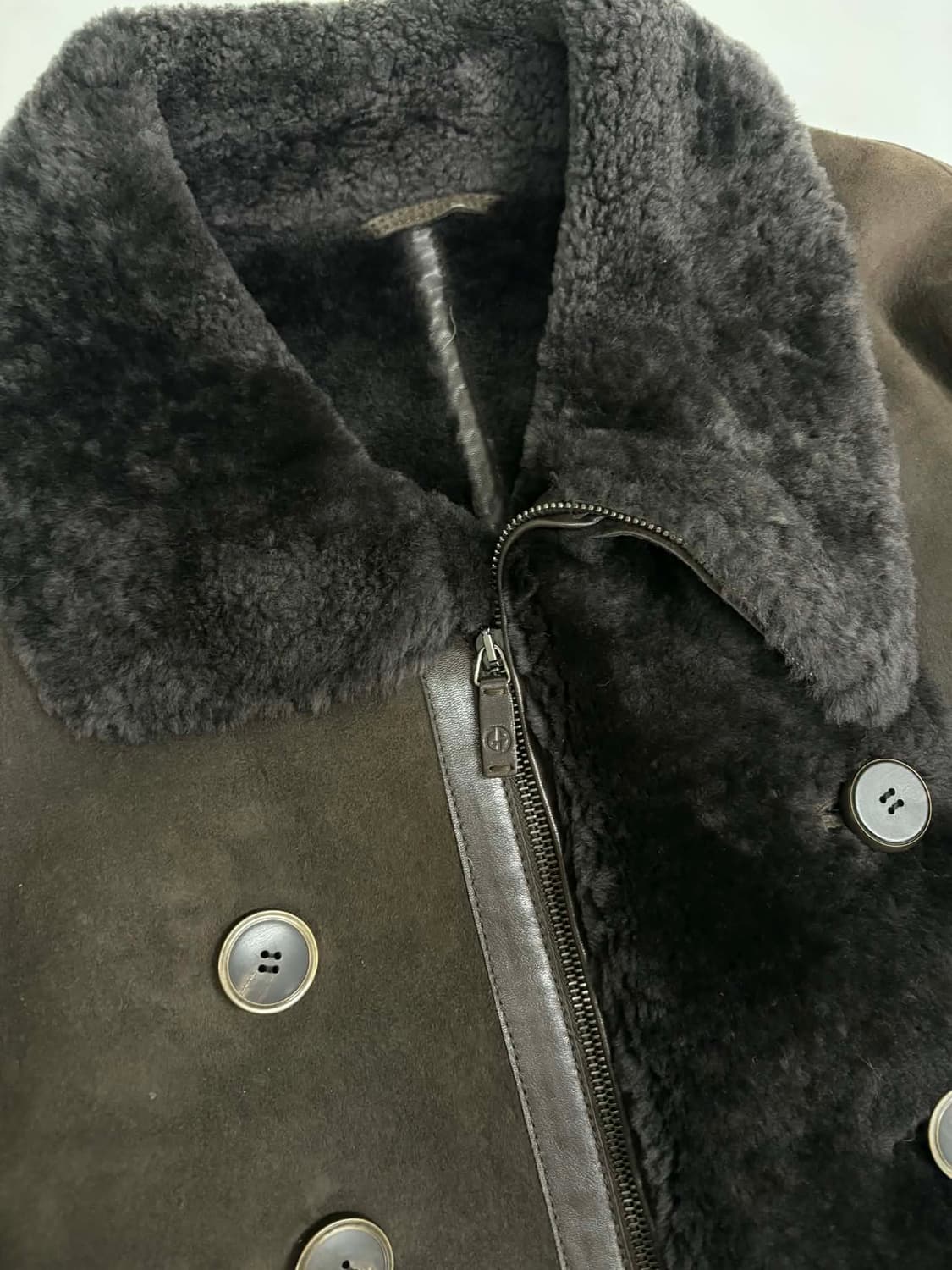 조르지오 아르마니 브레스티드 양가죽 무스탕 자켓 상품이미지8