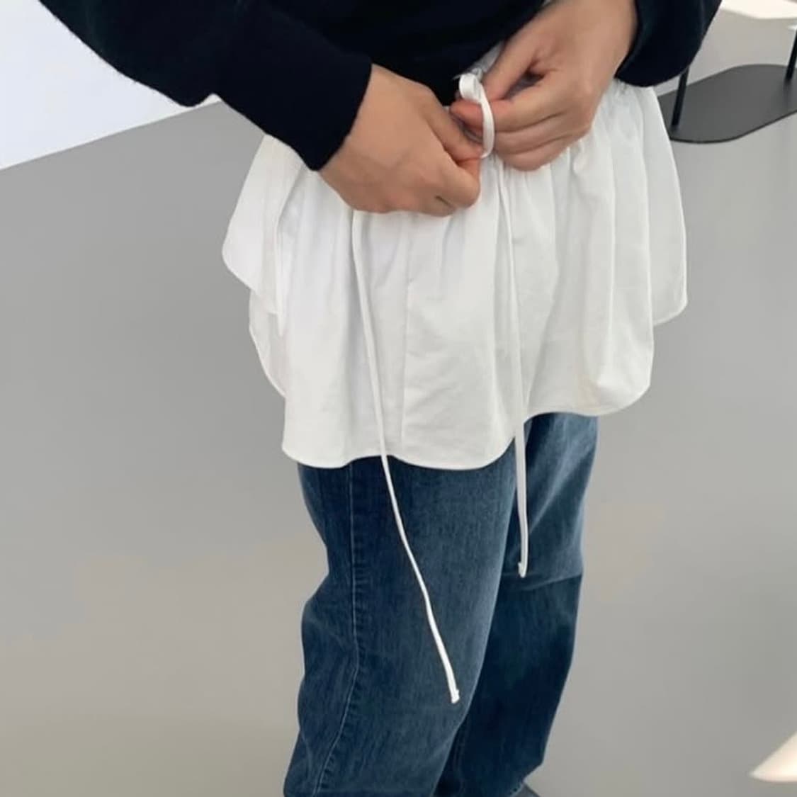 프릴 레이어드 랩 스커트 상품이미지1