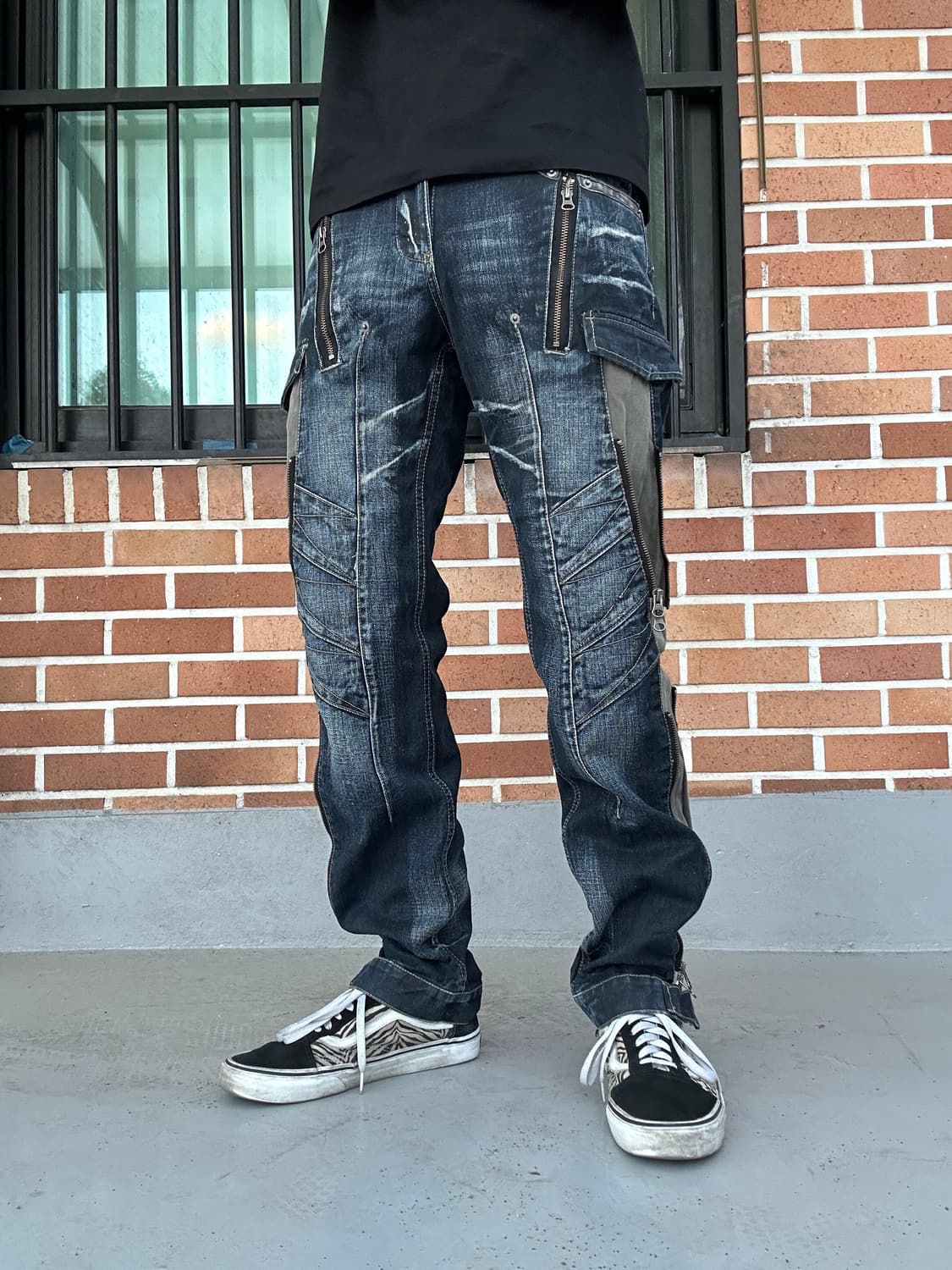 (30)PPFM 지퍼 디테일 데님 팬츠 상품이미지1