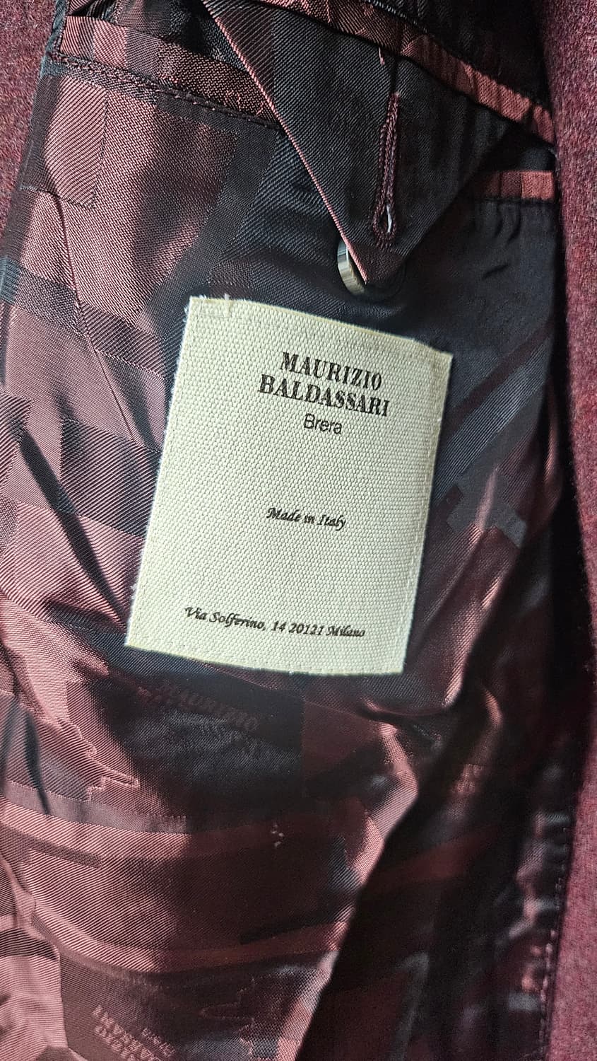 밀라노의 우아함을 입다, 마우리찌오 발다사리 캐시미어 100%  자켓 상품이미지5