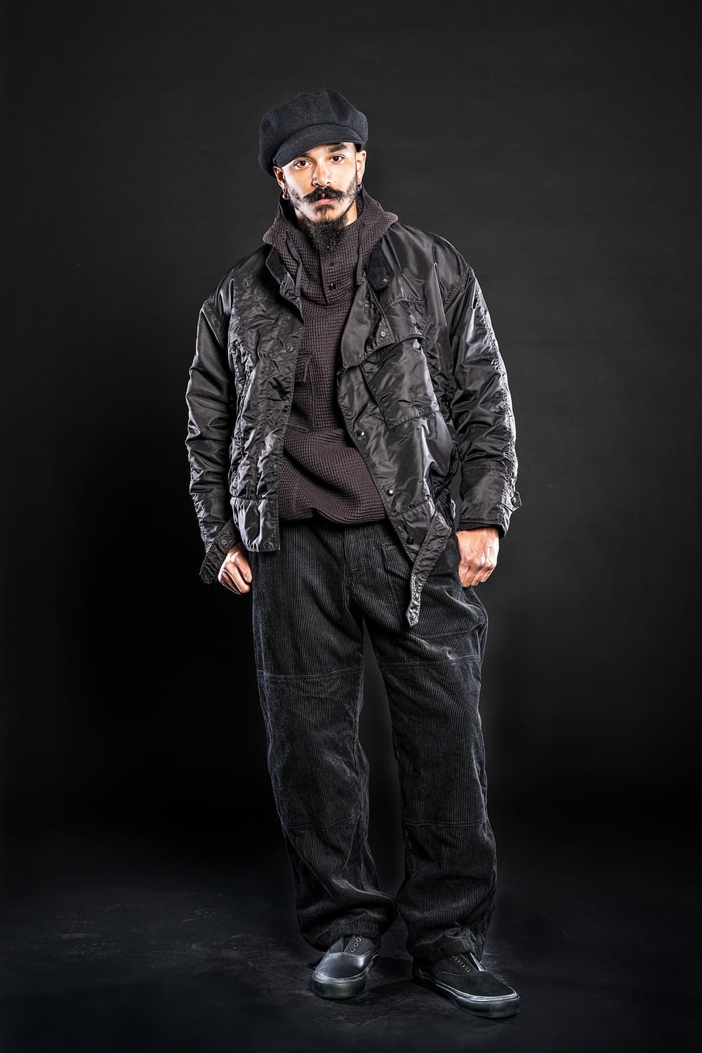 엔지니어드 가먼츠 모토자켓 블랙 페이크스웨이드 상품이미지8