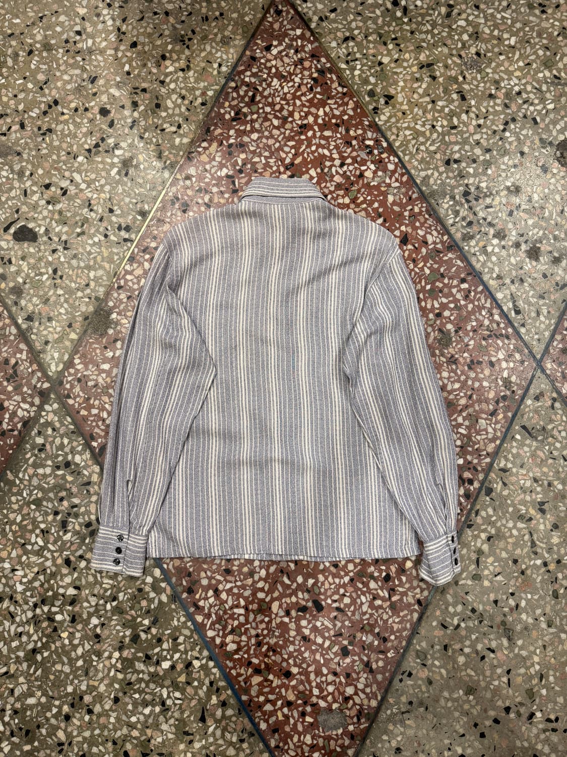 60s Towncraft 스트라이프 레이온셔츠 (M) 상품이미지2