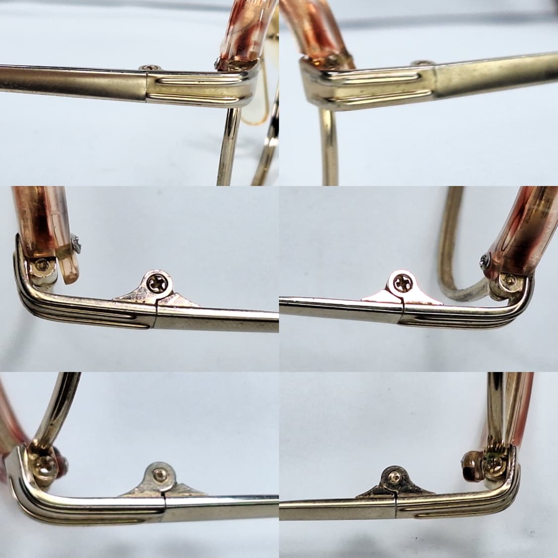 TD-200 브로우 커버 안경 안경테 50ㅁ15/ 일본 일제 수입 빈티지 상품이미지9