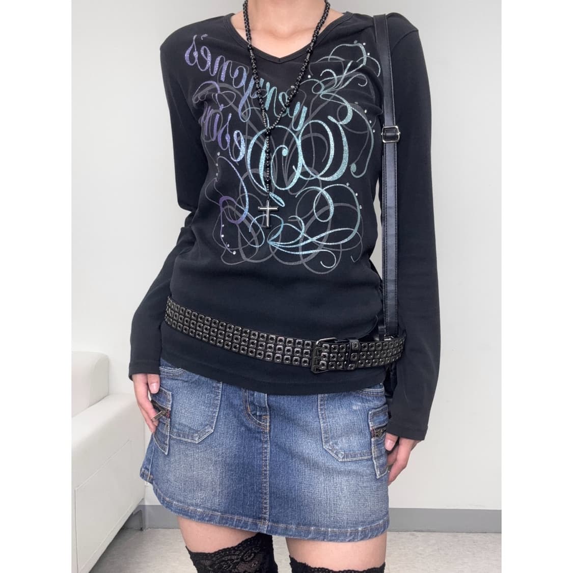 빈티지 데님 y2k 스커트 상품이미지3