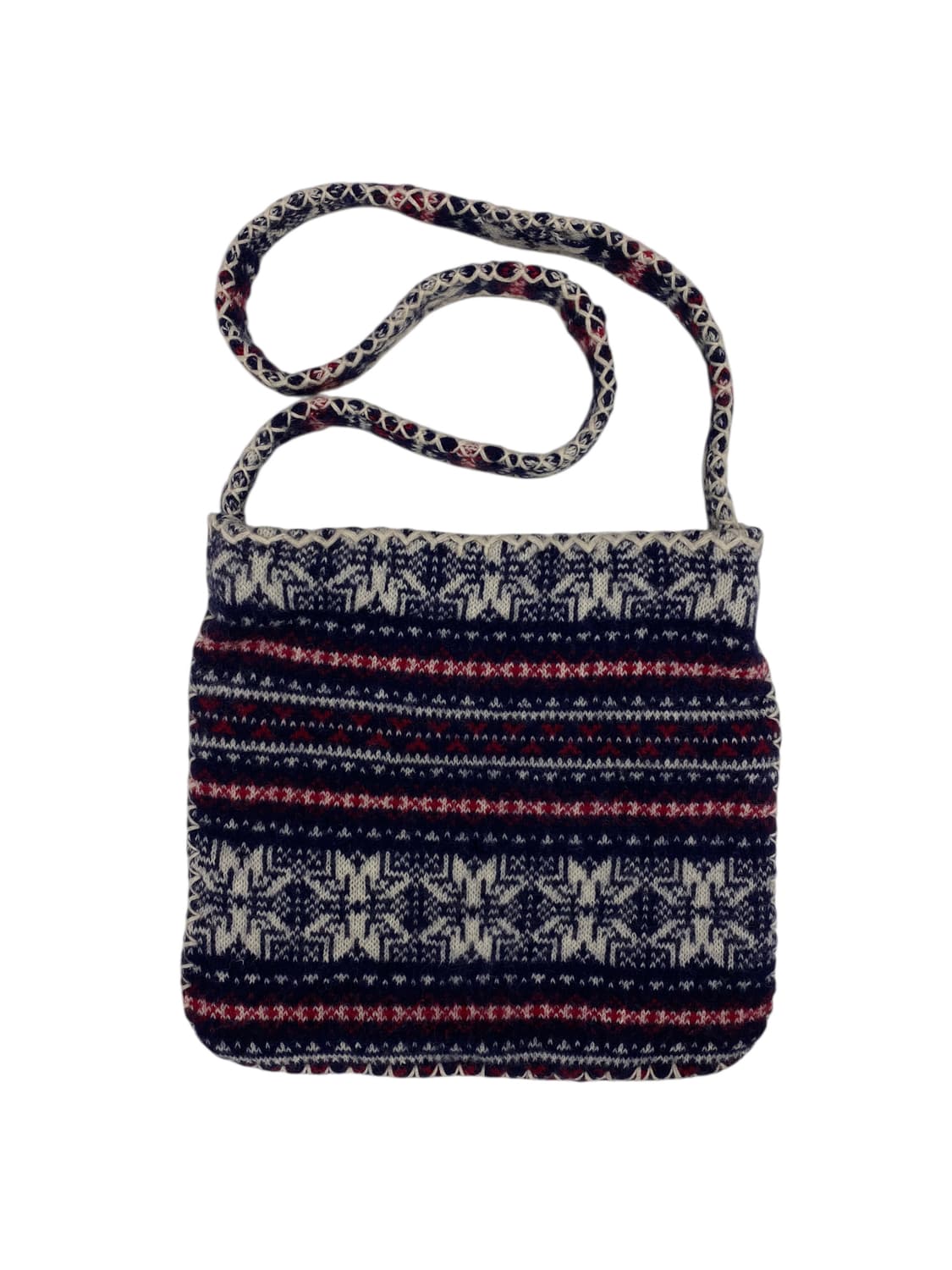 노르딕 패턴 니트 크로스백 상품이미지2