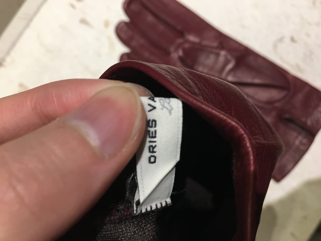 드리스 반 노튼 레더 장갑  상품이미지4