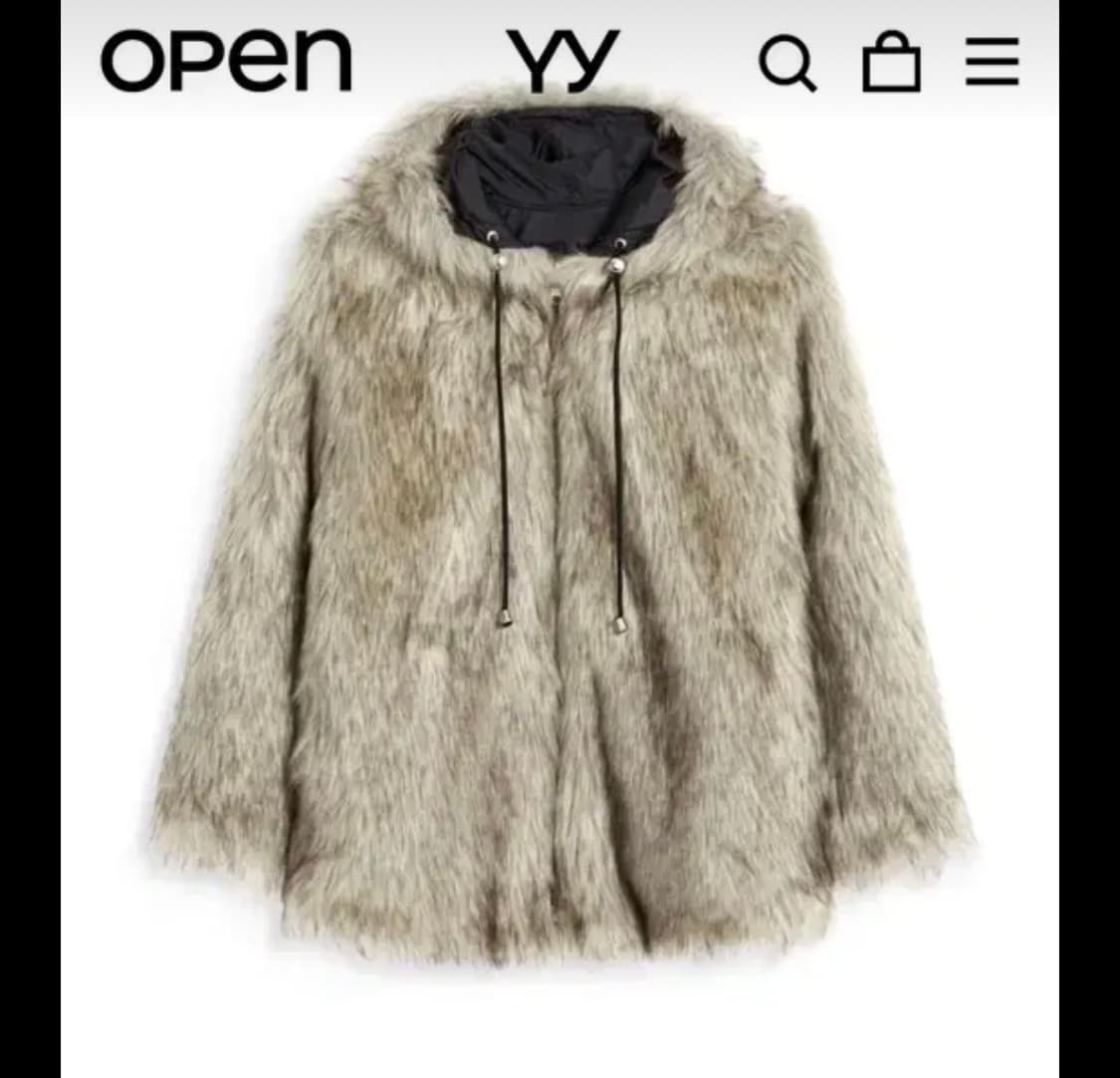 오픈와이와이 퍼자켓 베이지 S 상품이미지1