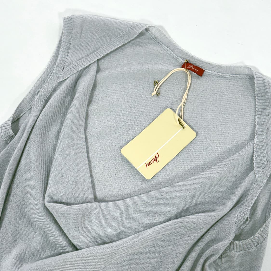 브리오니 드레이프 슬리브리스 탑 [새상품] 상품이미지2