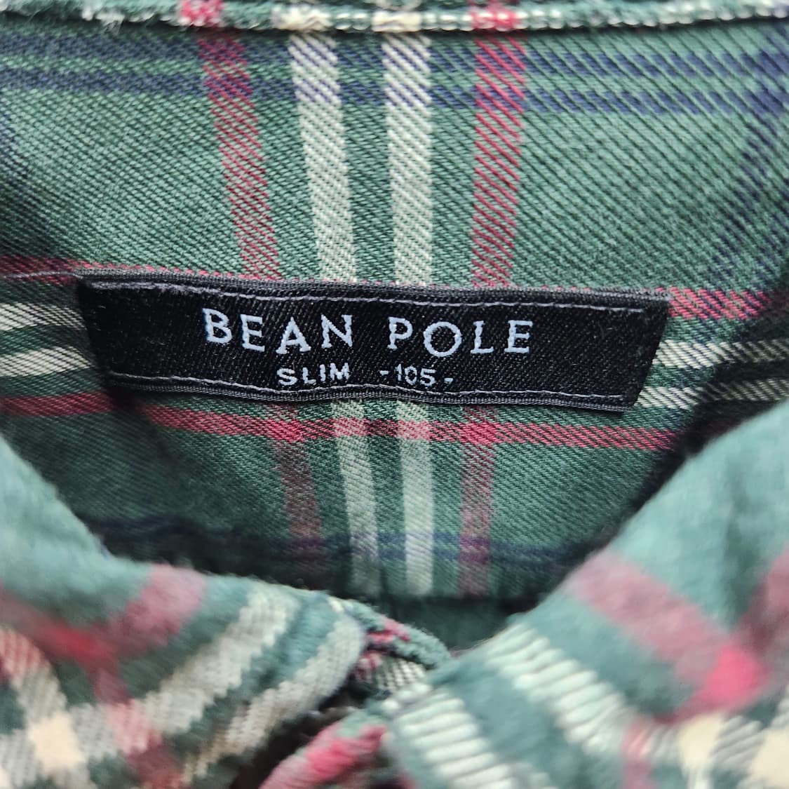 빈폴 멀티체크 로고 셔츠 XL 상품이미지4