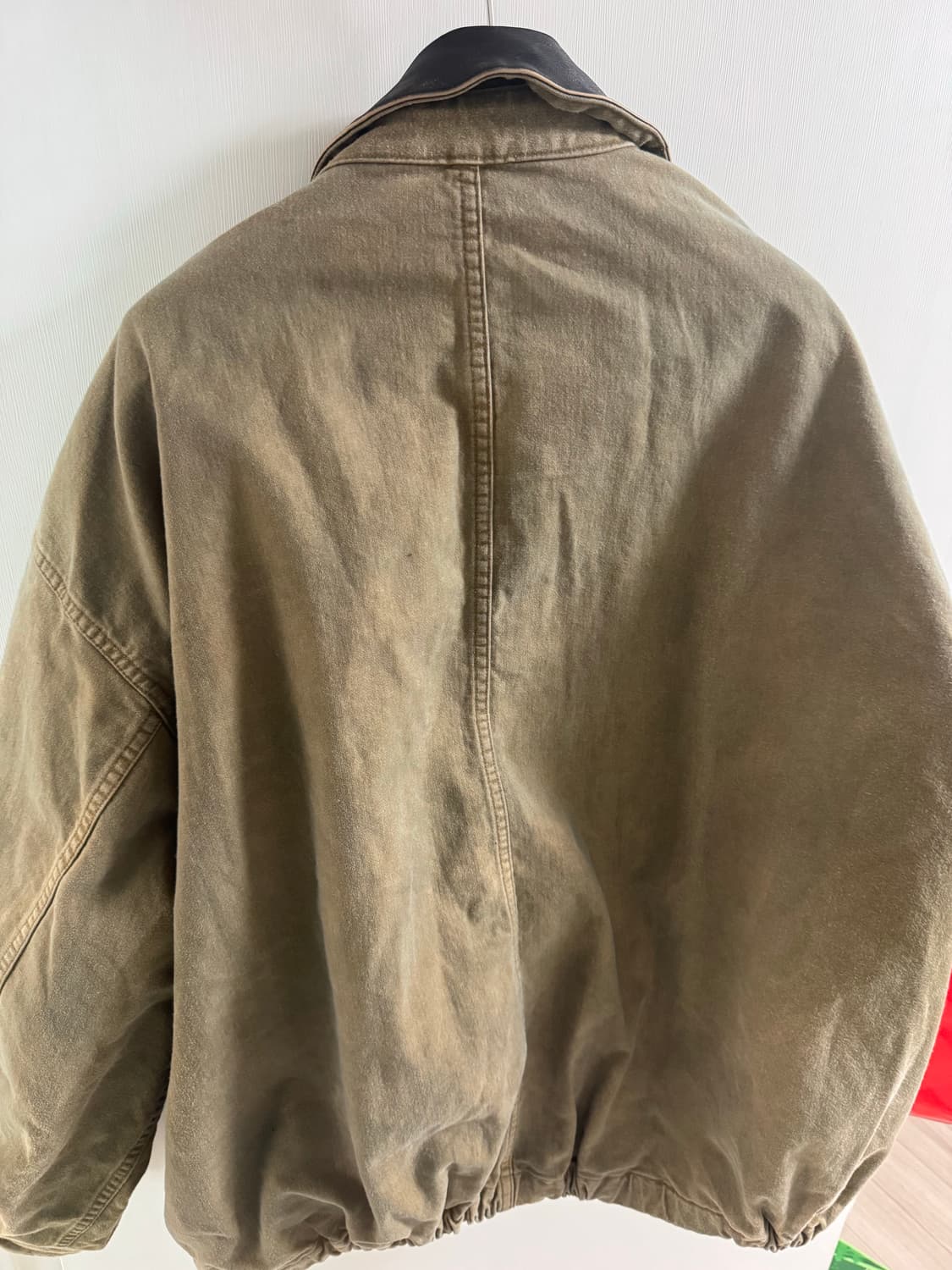 [M] 슈타인 25FW 설퍼 다이드 윕 코드 빈티지 자켓 카키 상품이미지3