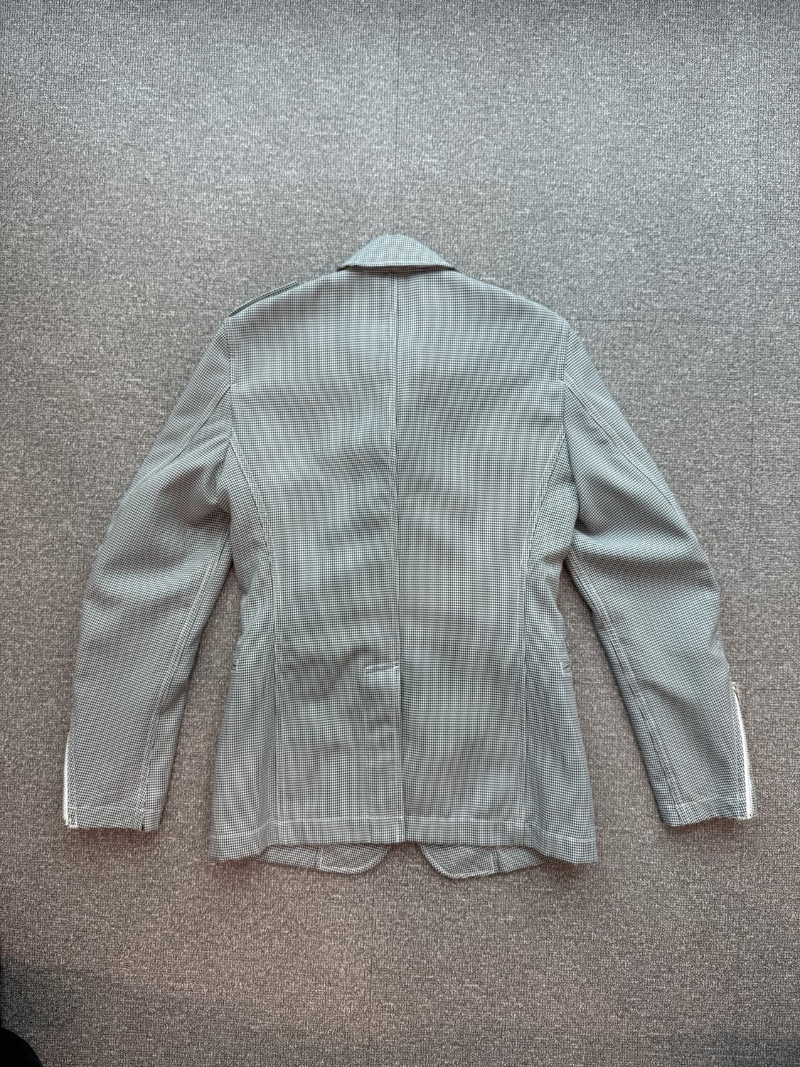 꼼데가르송 옴므 플러스 하운드투스 사선 체크 라이더자켓 S 상품이미지8