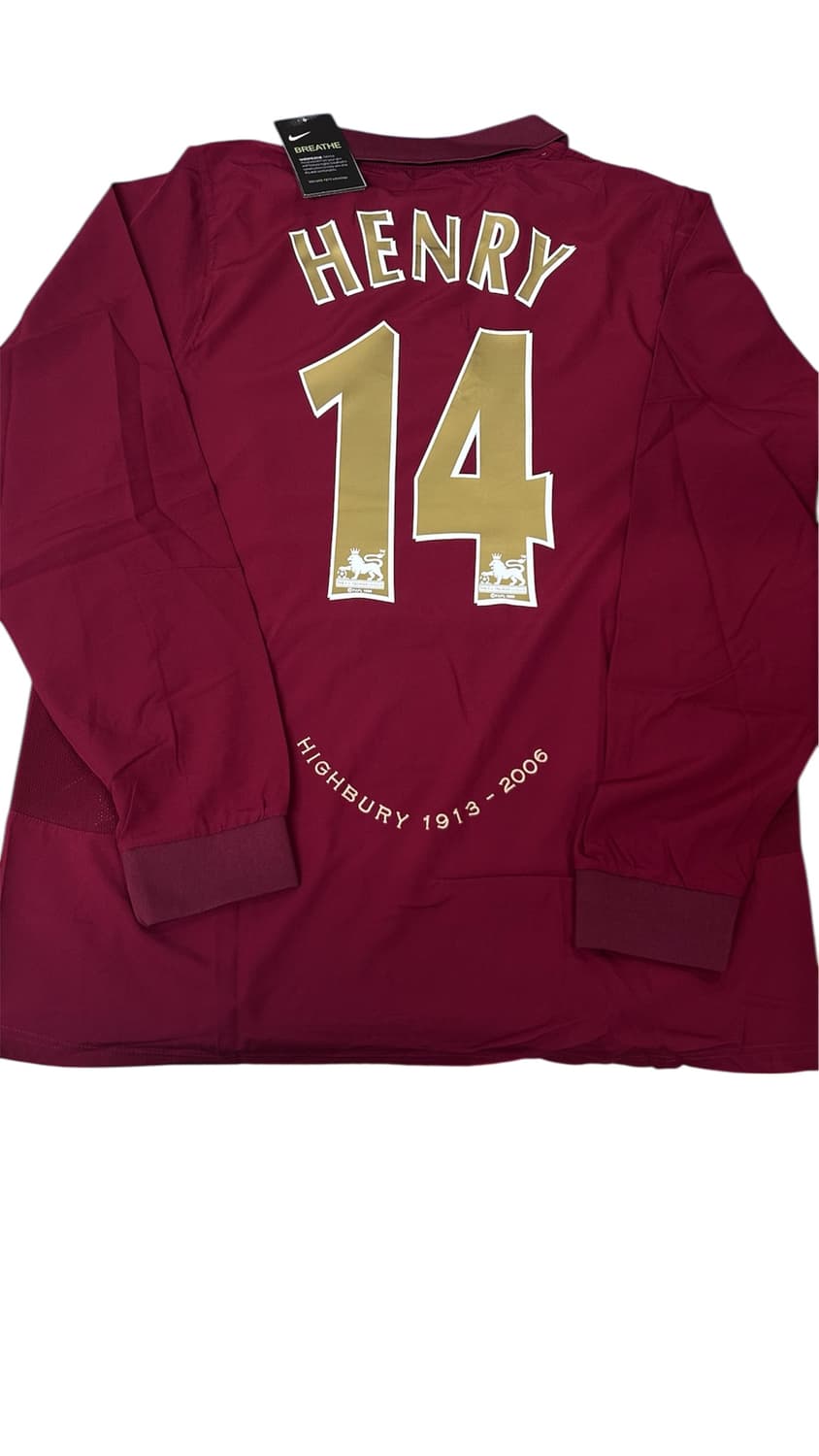 05-06 아스날 홈 앙리 유니폼 긴팔 상품이미지2