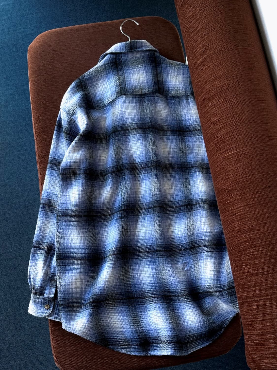 Acrylic woven check work shirt 상품이미지6