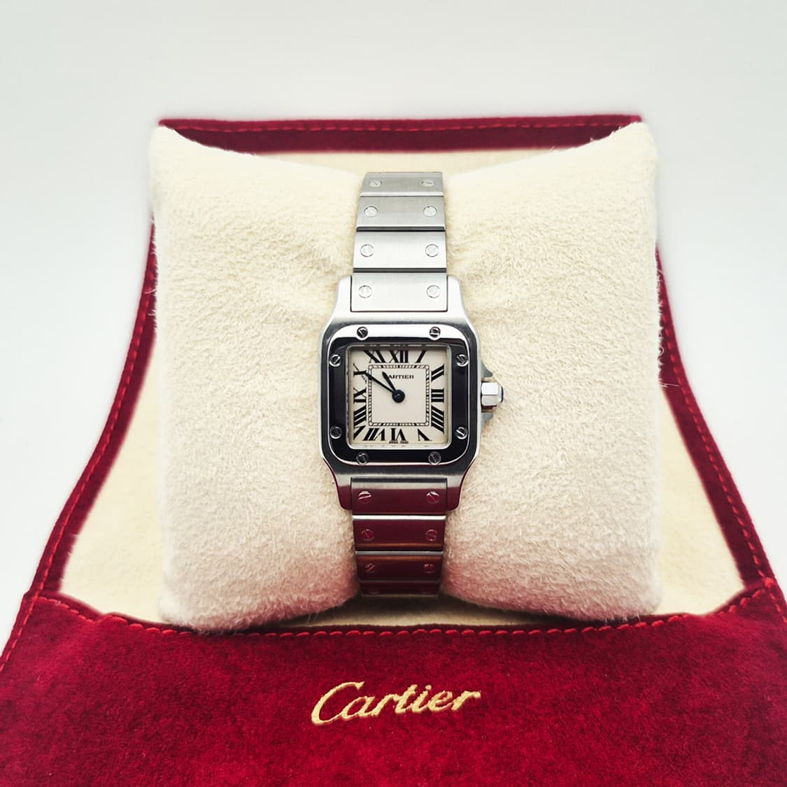 까르띠에 산토스 스틸 스몰사이즈 여성용 상품이미지1