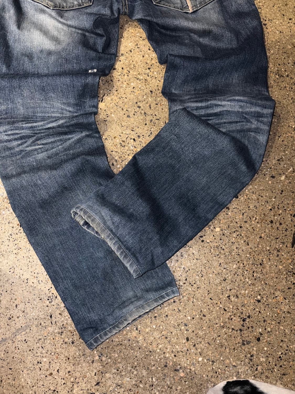 에비수 자수 데님팬츠 상품이미지5