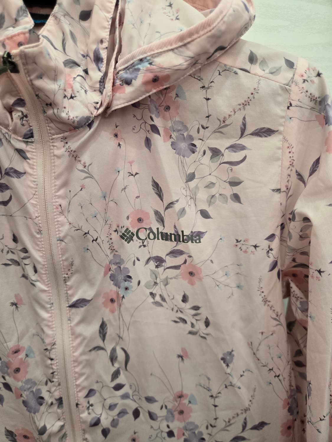 90,S )) Columbia 컬럼비아 꽃 바람막이~ 디자인 짱 예뻐요~ 상품이미지2