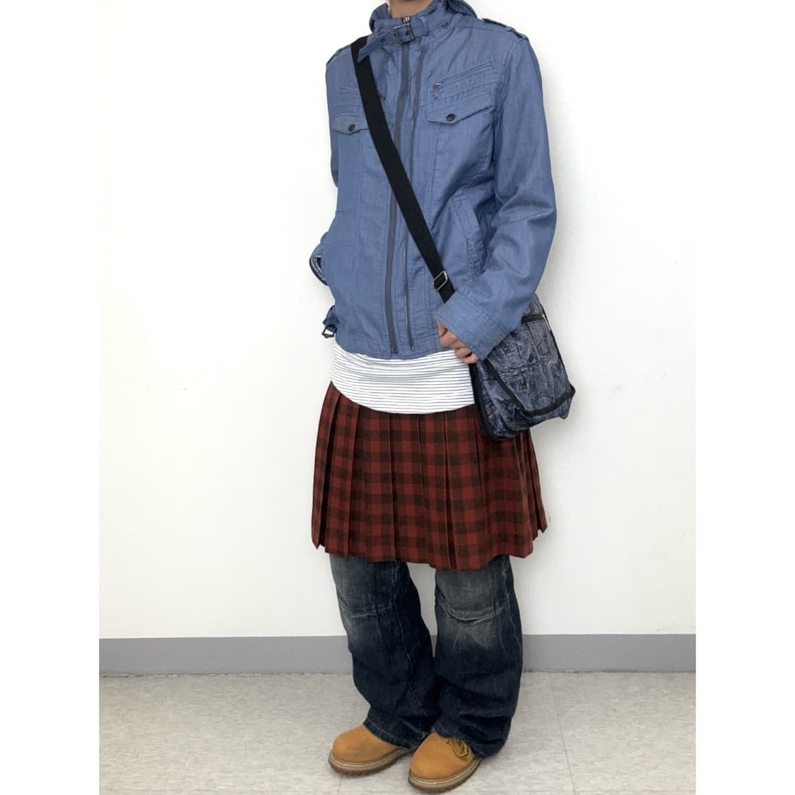 빈티지 데님 크로스백 가방 상품이미지5