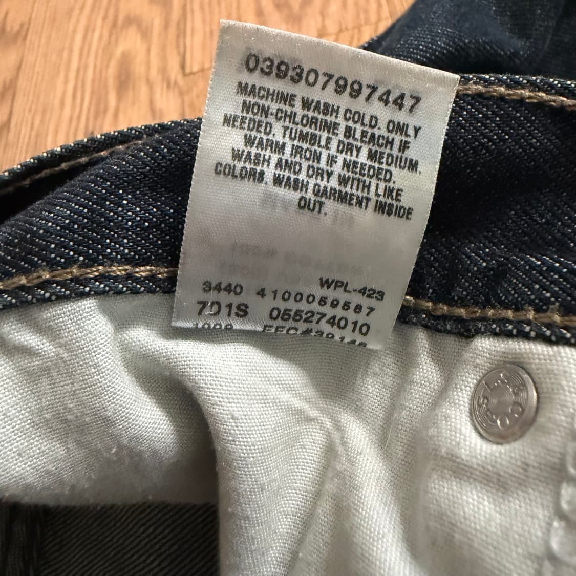 levi's 527 로우 부츠컷 생지 데님팬츠 상품이미지4