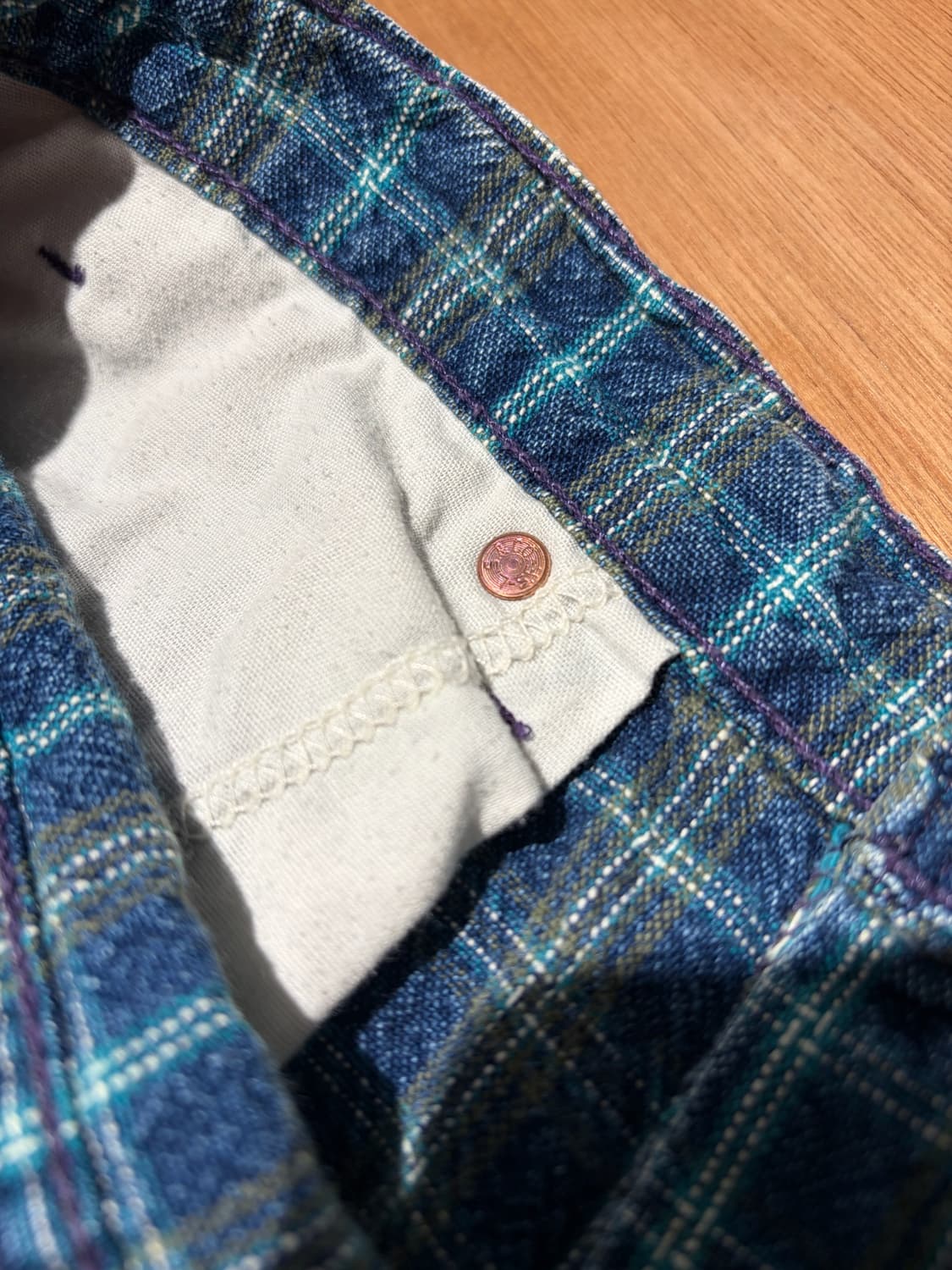 32) Levi’s 인디고 체크 와이드 데님 쇼츠 상품이미지9