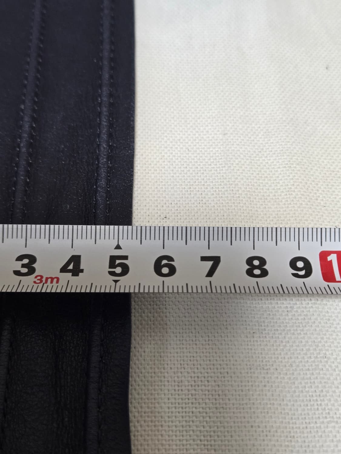 Deep navy tone real leather wide belt. 상품이미지6