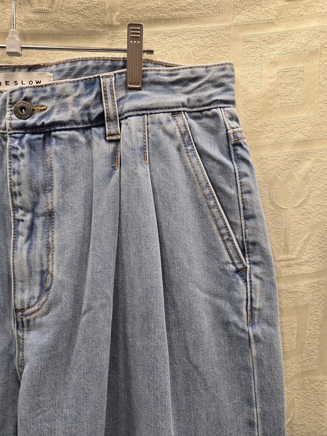 비슬로우 BESLOW 연청 와이드 데님 팬츠 31~32 상품이미지3