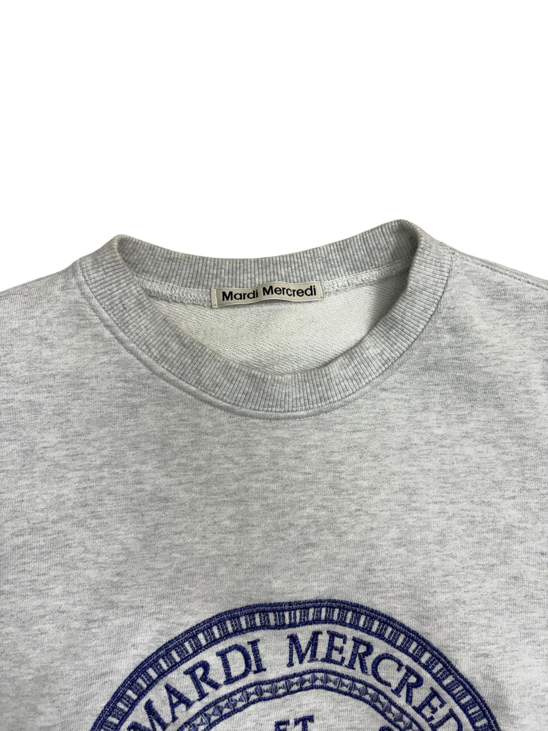 마르디 메크르디 플라워 맨투맨 화이트 상품이미지6