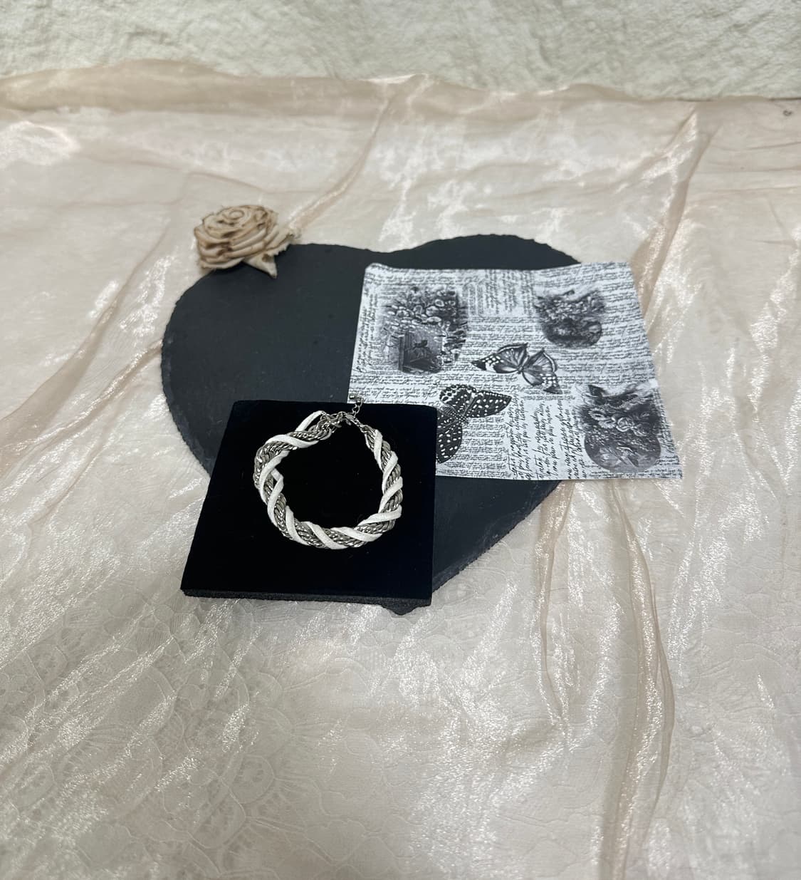 빈티지 스웨이드  브레이드 팔찌 상품이미지1