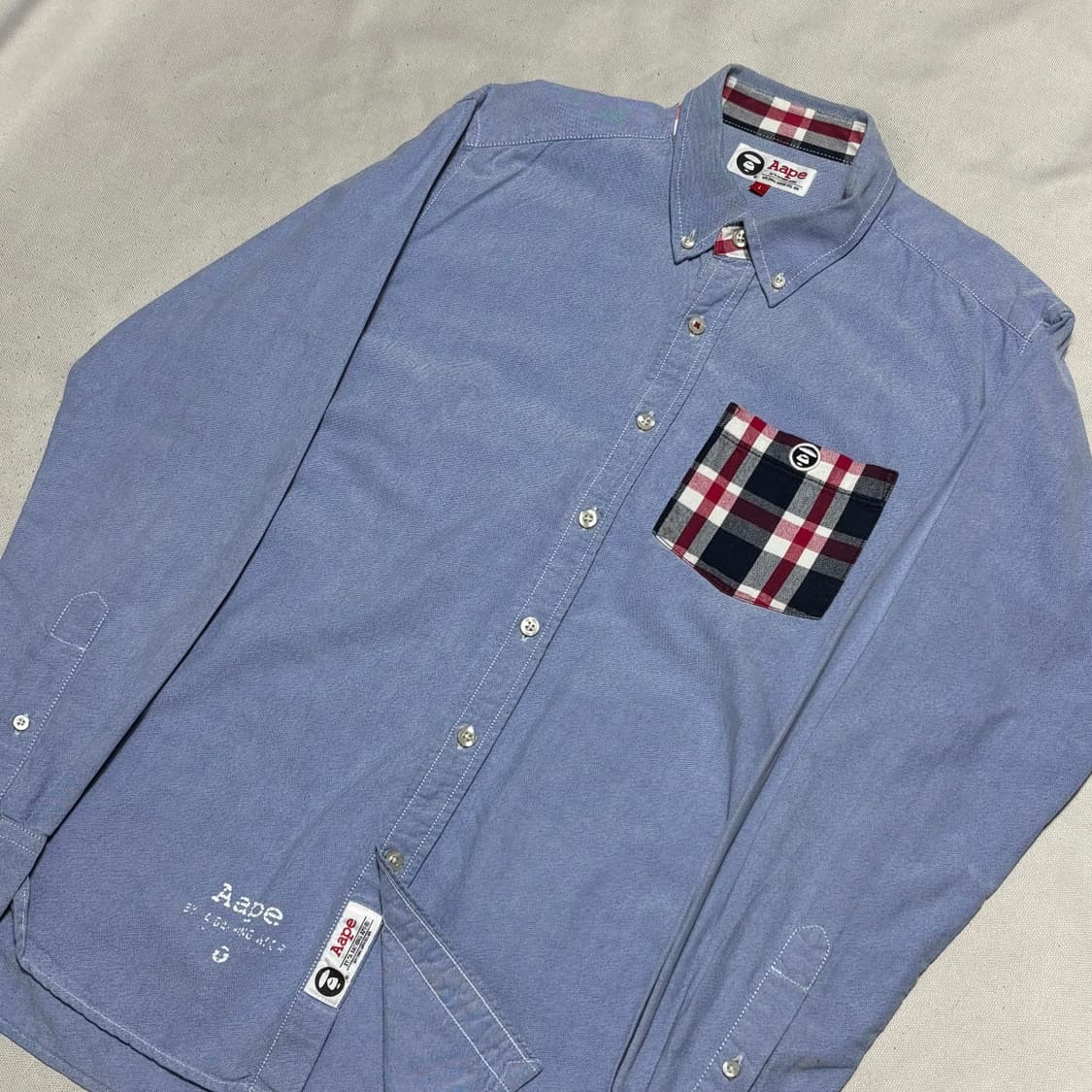 L Aape 체크 셔츠 상품이미지2