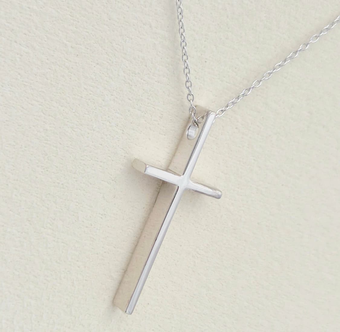 [중고명품셀렉트]티파니앤코 화이트 골드 크로스 팬던트 목걸이 상품이미지10