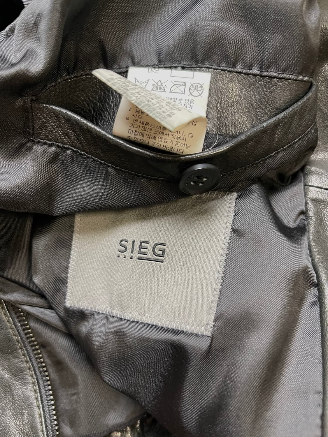 [택100] SIEG 지이크 양가죽자켓 - 라이더자켓  상품이미지7